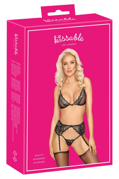 kissable Set BH-Strapsgurt-String