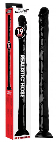 Realistic Hose 19" Dildo black