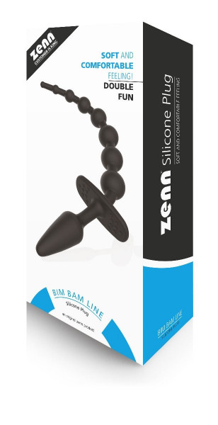 Zenn Silicone Anal Bead &amp; Tail Plug