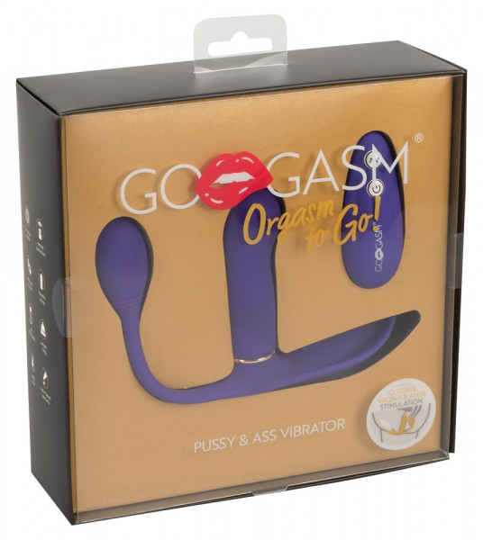 GoGasm Pussy &amp; Ass Vibrator lila