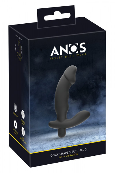 Anos Cock Shaped Butt Plug + Vibration