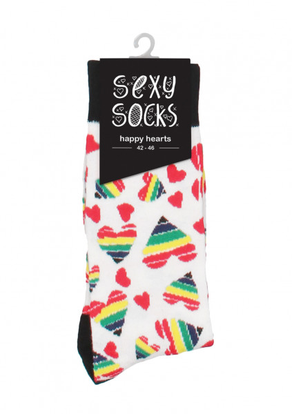 SHOTS Sexy Socks Happy Hearts 42-46