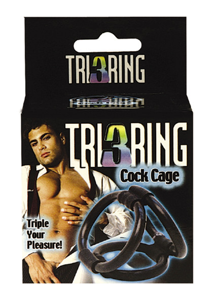 Seven Creations Tri Ring Cock Cage schwarz