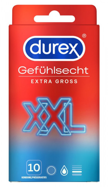Durex Gefühlsecht Extra Groß 10 Stk.