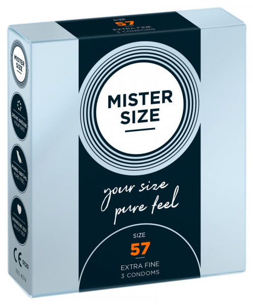 MISTER SIZE 57mm Condoms 3pcs