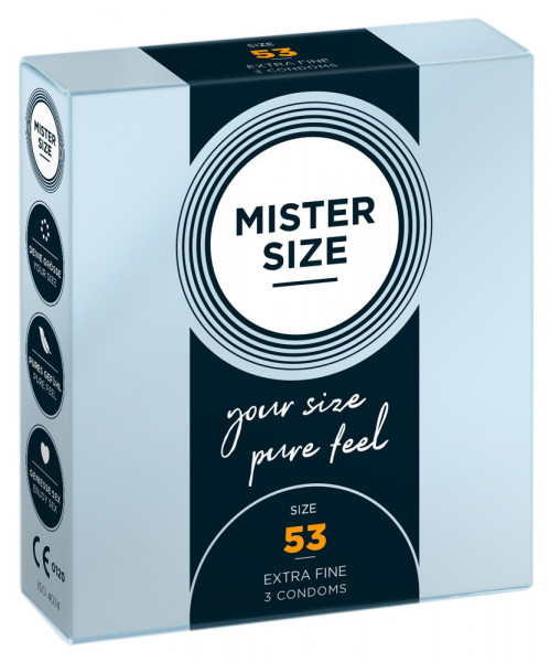 MISTER SIZE 53mm Condoms 3pcs