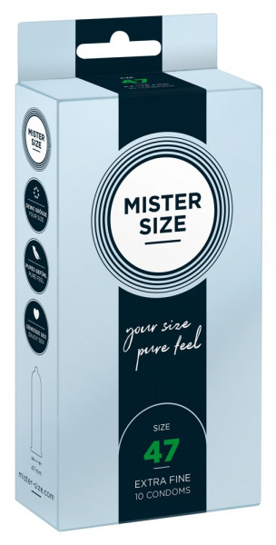 MISTER SIZE 47mm Condoms 10pcs