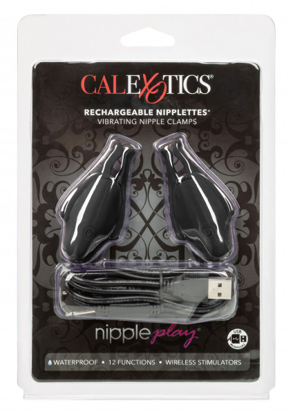 California Exotics Rechargeable Nipplettes Schwarz