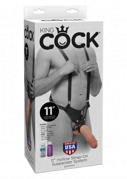 King Cock Hollow Strap On 11 Inch
