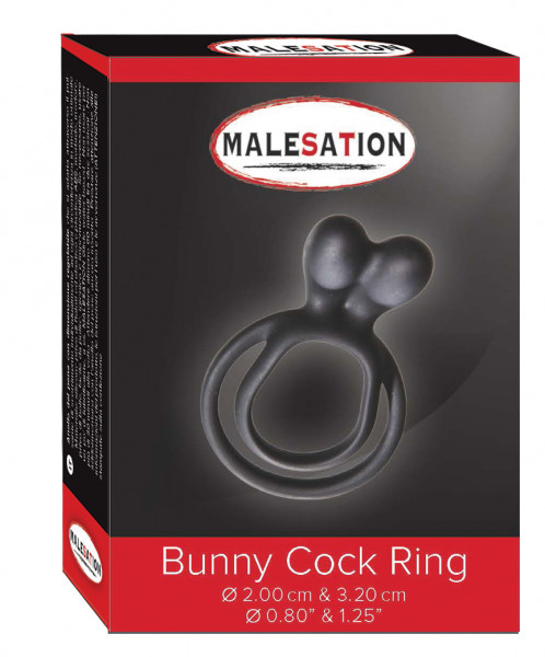 MALESATION Bunny Cock Ring (Ø 2,00 cm &amp; 3,20 cm)