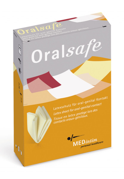 MEDintim ORALsafe Latex-Tücher Erdbeere