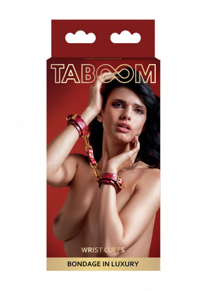 Taboom Red Line Vegan Wrist Cuffs