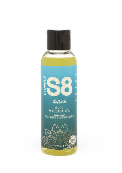 S8 Massage Oil 125ml French Plum &amp; Egyptian Cotton