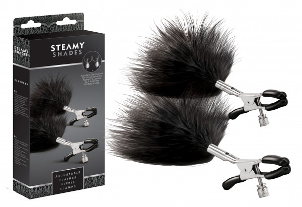 STEAMY SHADES Adjustable Feather Nipple Clamps