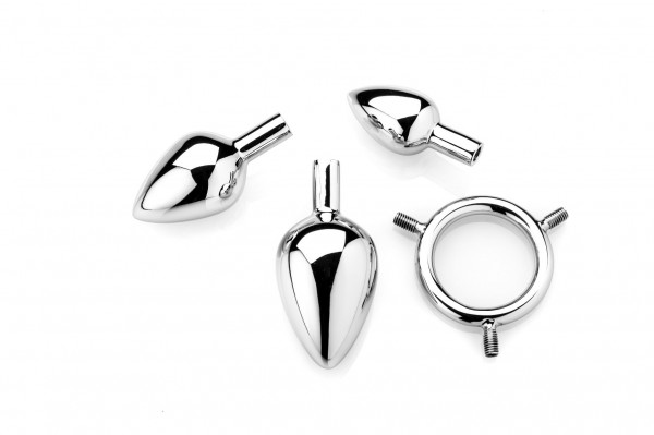 Zenn Cock Ring With Three Anal Plugs