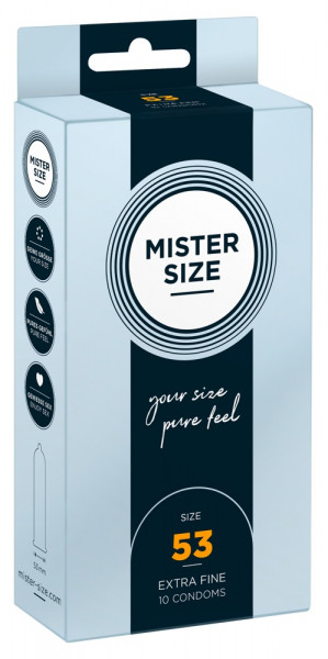 MISTER SIZE 53mm Condoms 10pcs