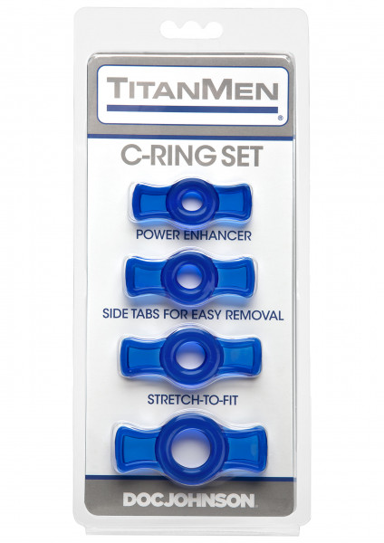 TITANMEN Cock Ring Set blau