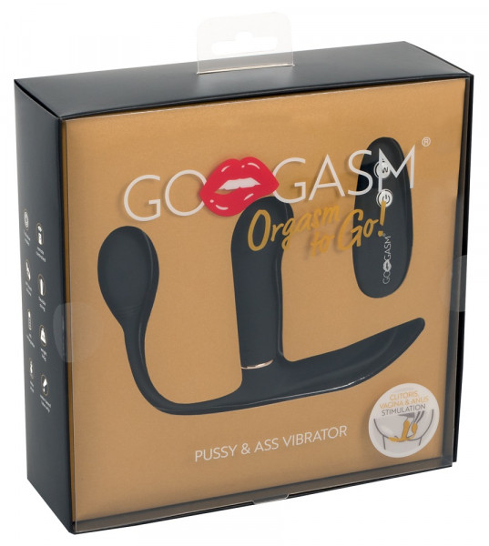 GoGasm Pussy &amp; Ass Vibrator schwarz