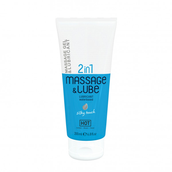 HOT 2in1 Massage &amp; Lube Silky touch 200ml