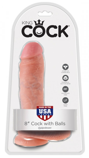 King Cock 8 Zoll with Balls hell