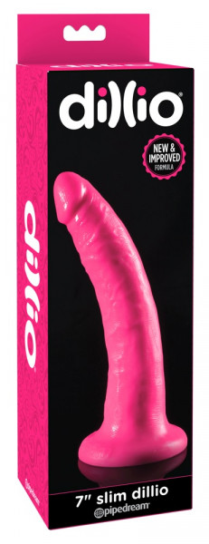 Dillio 7&quot; slim Dildo pink