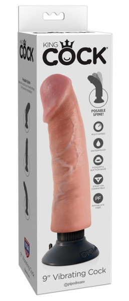 King Cock 9 Zoll Vibrating Cock