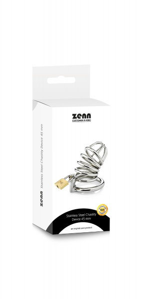 Zenn Stainless Steel Chastity Device 45mm