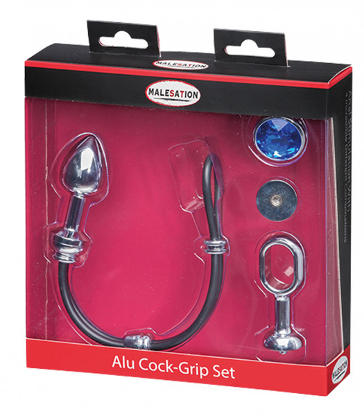 MALESATION Alu-Cock-Grip Set klein, chrom