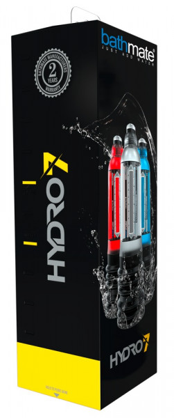 Bathmate Hydro7 Penispumpe mit Wasser transparent