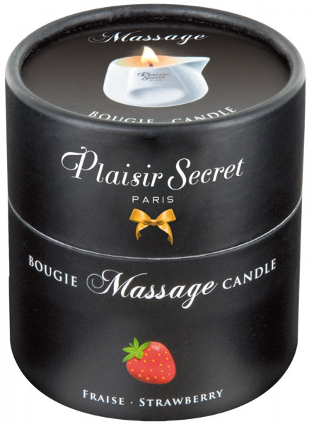 Plaisir Secret Massage Candle Erdbeere