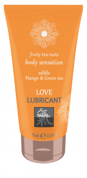 SHIATSU Edible Love lubricant - Mango &amp; Green Tea 75ml