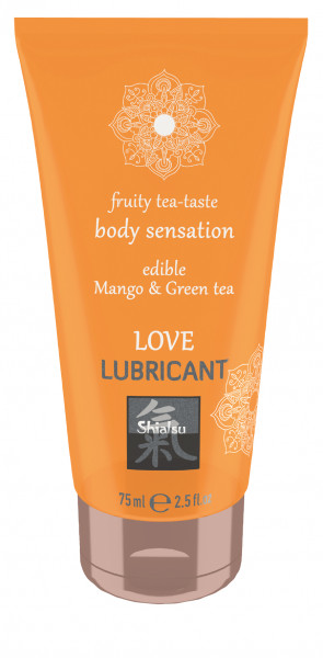 SHIATSU Edible Love lubricant - Mango & Green Tea 75ml