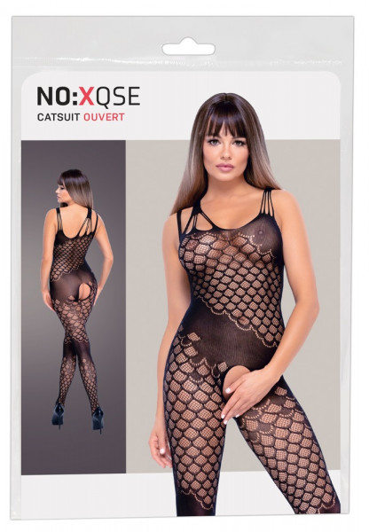 NO:XQSE Netz-Catsuit mit variablen Trägern