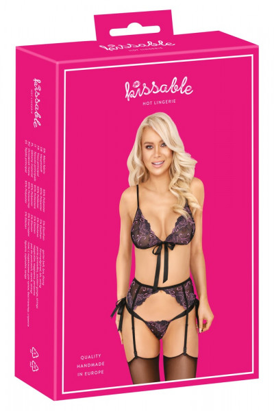 kissable Set BH - Strapsgurt - String