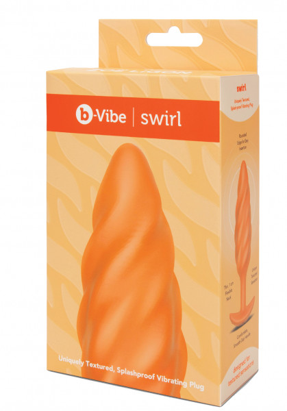 b-Vibe Swirl Texture Plug Orange