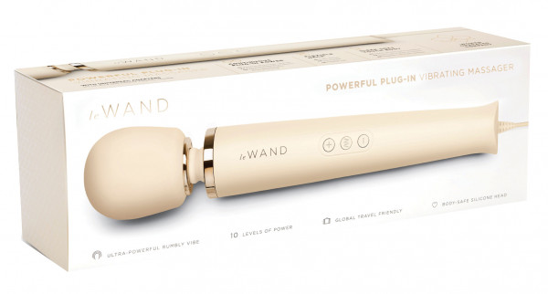 Le Wand Powerful Plug-In Vibrating Massager Cream