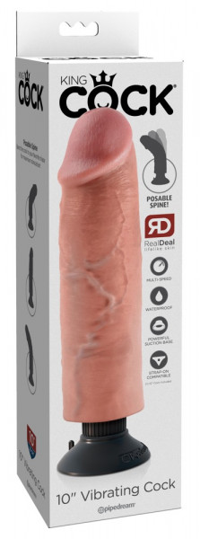 King Cock 10&quot; Vibrating Cock