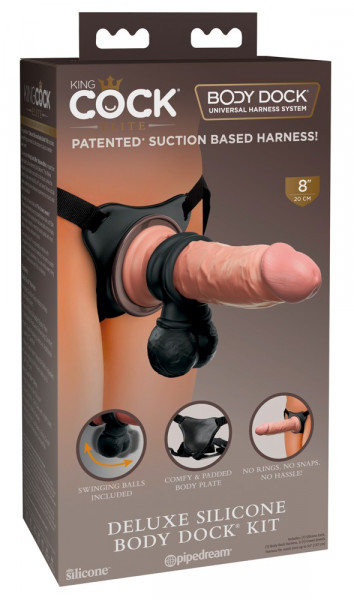 King Cock Deluxe Silicone Body Dock Kit