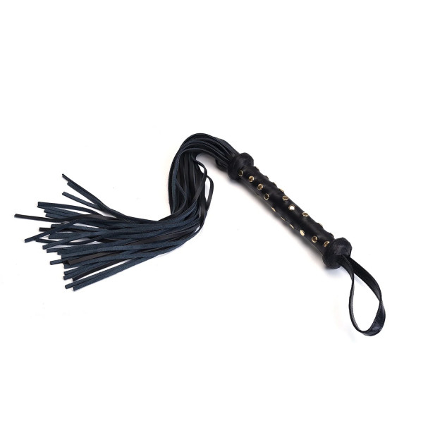 Liebe Seele Dark Secret Flogger mit Nietengriff