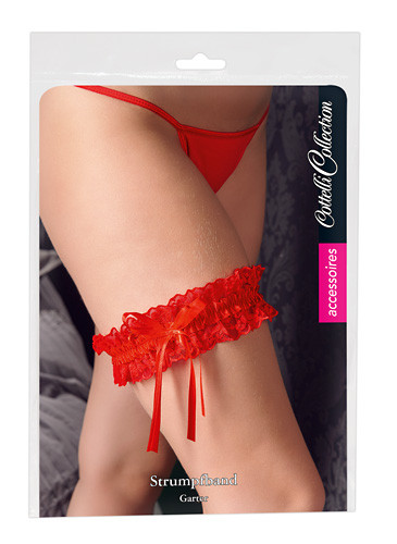 Cottelli Collection Lingerie Strumpfband rot