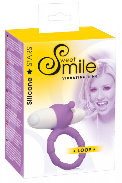 Sweet Smile Penisring mit Mini-Vibrator &quot;Loop&quot; Purple