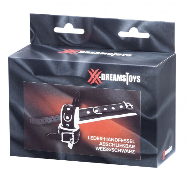 XXdreamSToys Leder-Handfessel + Schloss