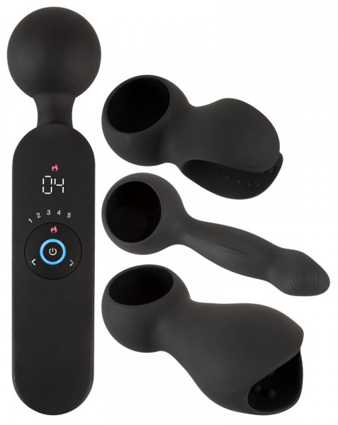 Couples wand vibrator with 3 Attachments