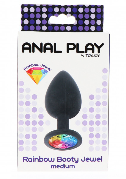 Anal Play by TOYJOY Rainbow Booty Jewel Medium