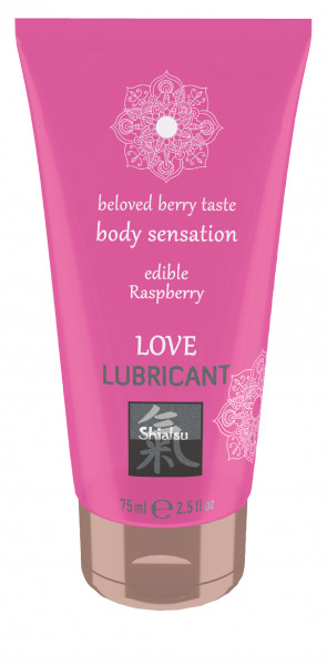 SHIATSU Edible Love lubricant - Raspberry 75ml
