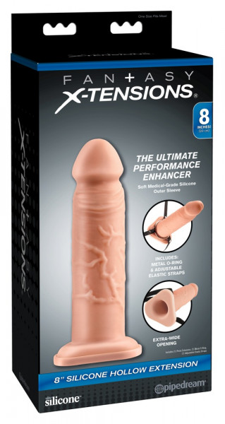 Fantasy x tensions 8&quot; Silicone Hollow Extension