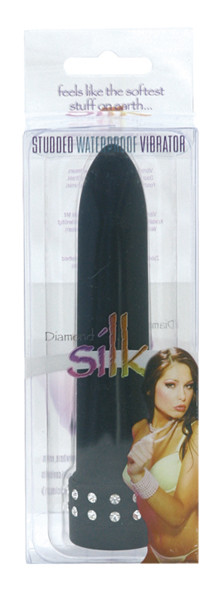 Seven Creations Diamond Silk Vibrator black 11cm