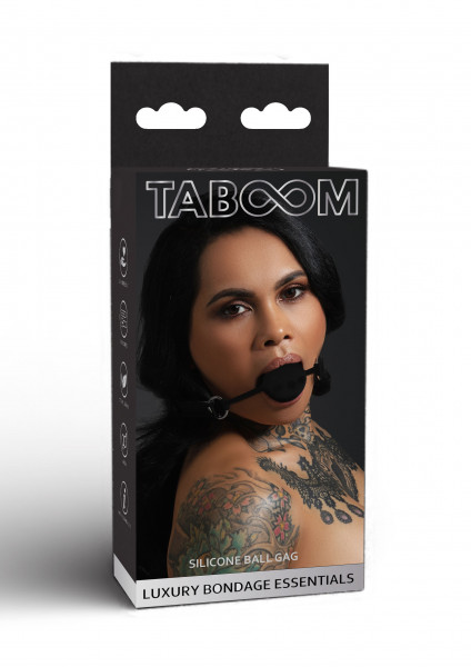 Taboom Black Line Vegan Silicone Ball Gag