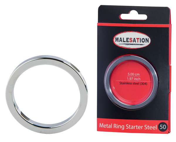 MALESATION Metal Ring Starter Steel 50
