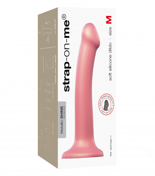 Strap-on-me Mono Density Dildo Rose Metalic Shine